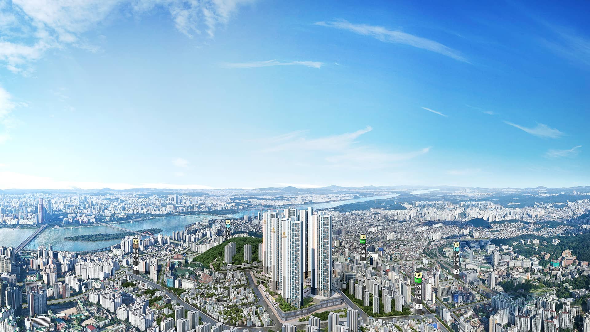 이대역 마포 프론티어 조감도